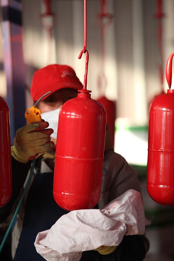 사용하기가 쉬운 세이프웨이 DC01 Abc 6 킬로그램 소화기 CE 승인되 빨갛습니다 8